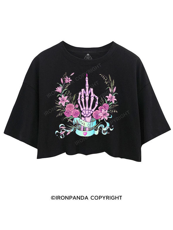 fuck off CROP TOPS