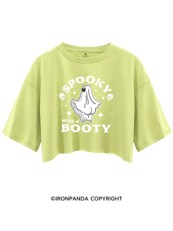SPOOKY WITH A BOOTY CROP TOPS