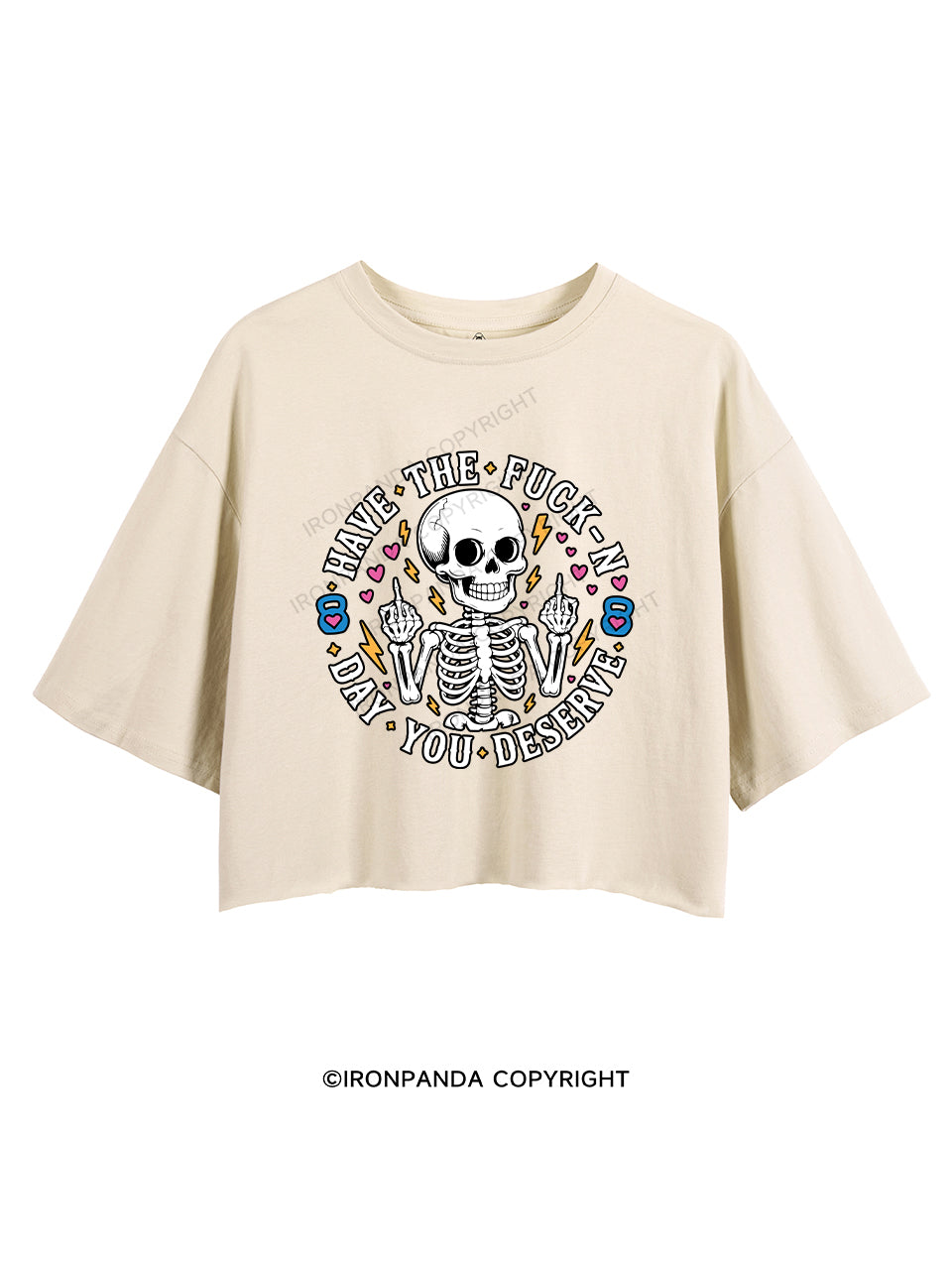 HAVE THE FUCK-N DAY YOU DESERVE CROP TOPS