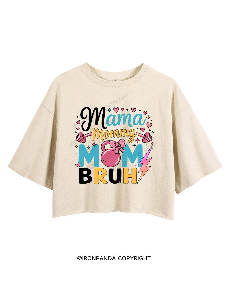 MAMA MOMMY MOM BRUH CROP TOPS