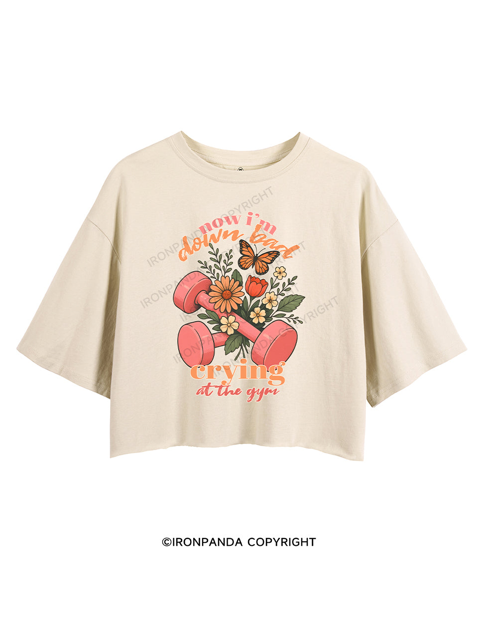 Now I’m down bad crying at the gym CROP TOPS