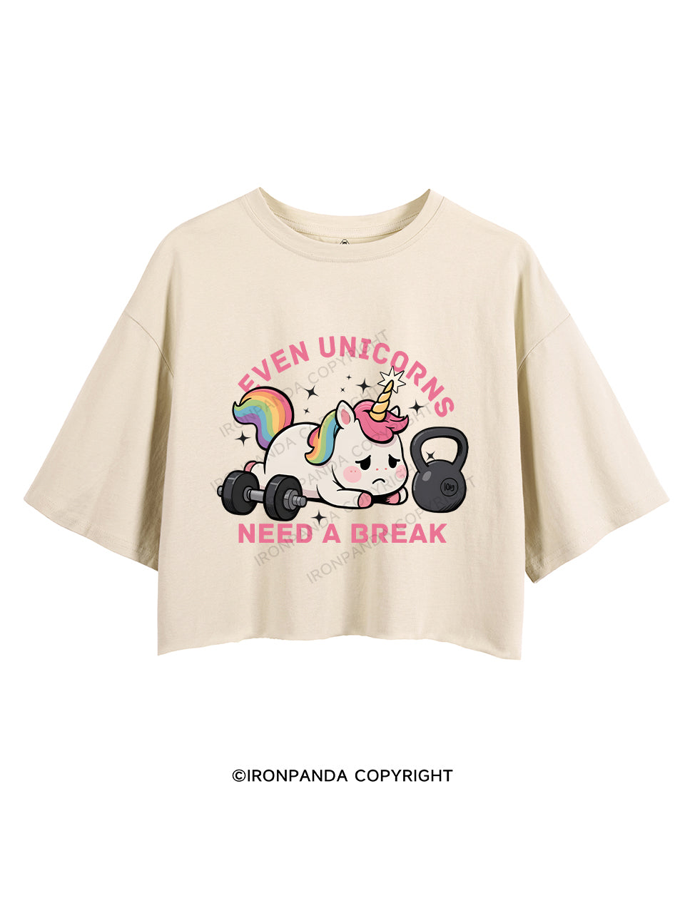 Even Unicorns Need a Break CROP TOPS