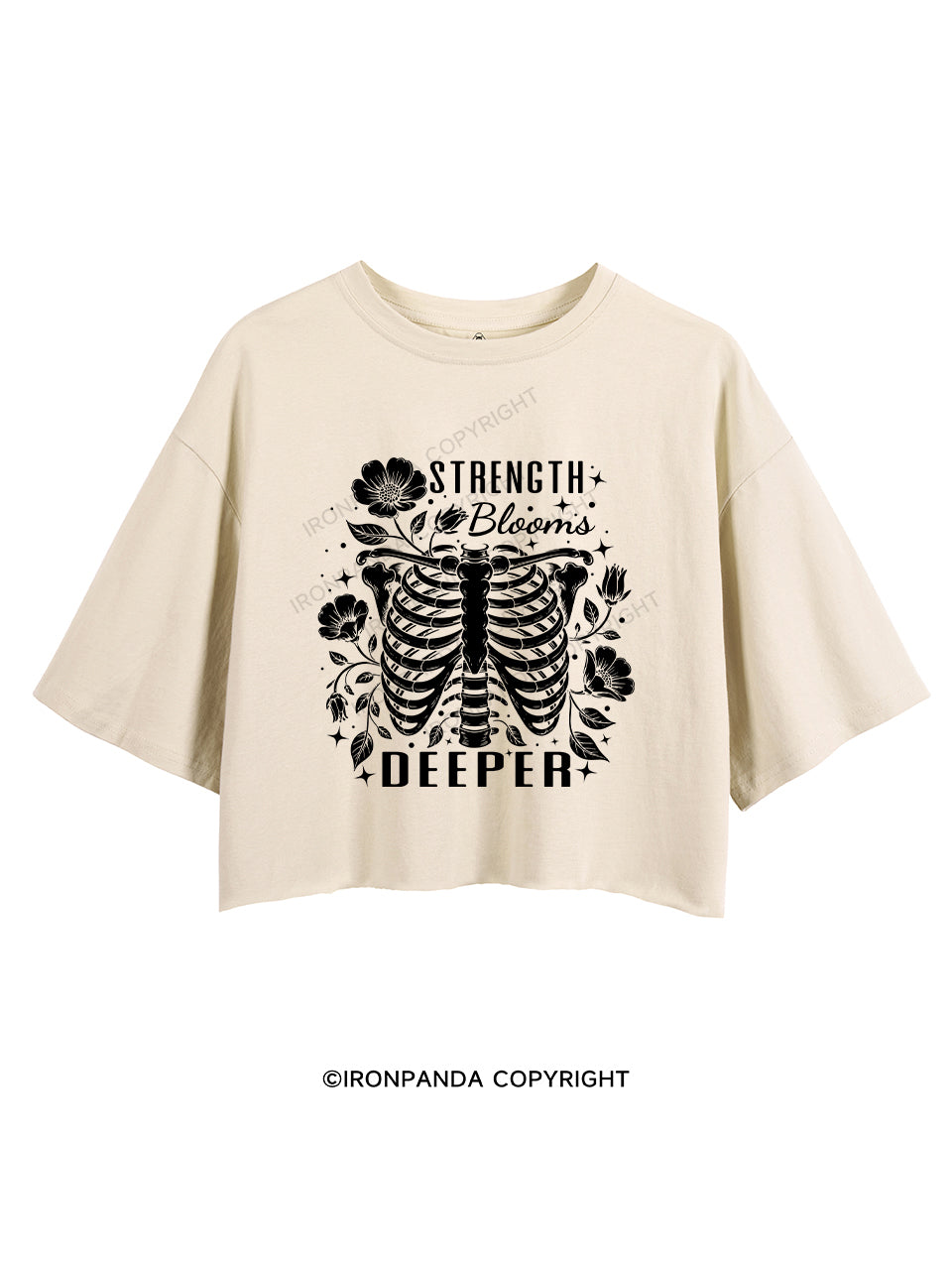STRENGTH BLOOMS DEEPER CROP TOPS