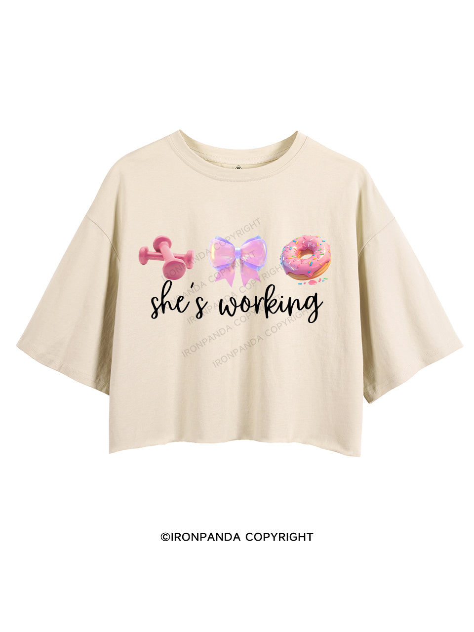 She's working CROP TOPS