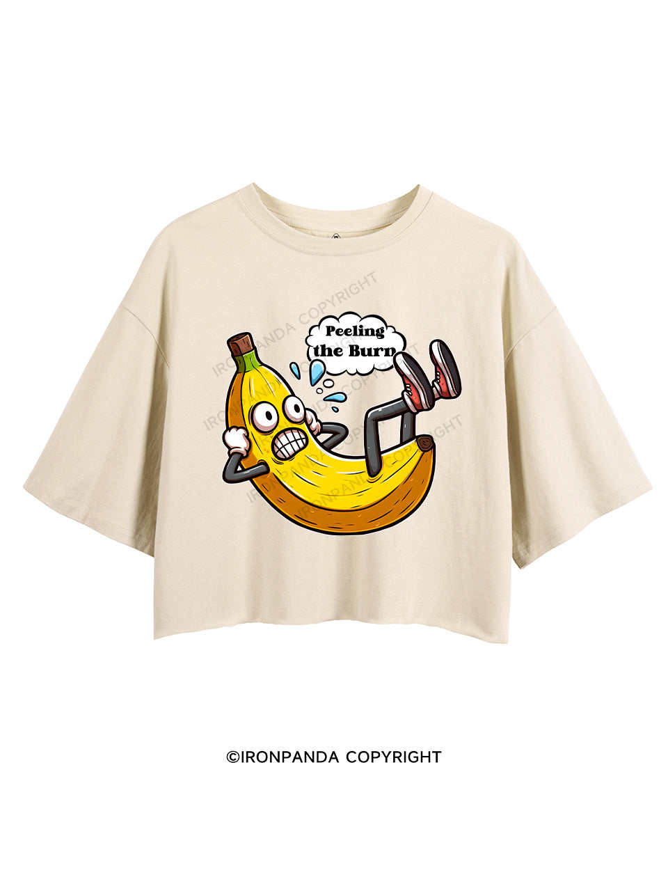 PEELING THE BURN CROP TOPS