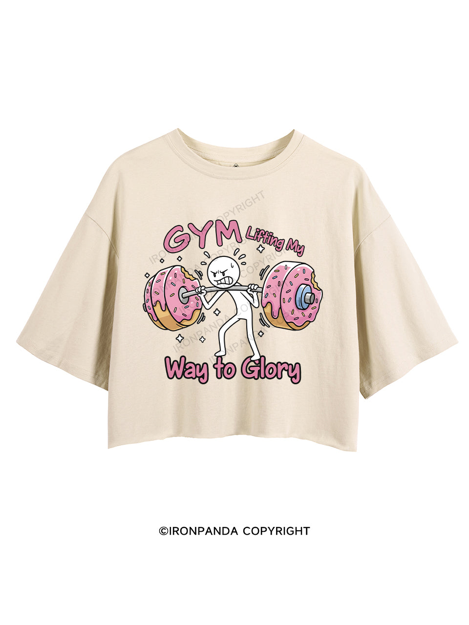 GYM Lifting My Way to Glory CROP TOPS