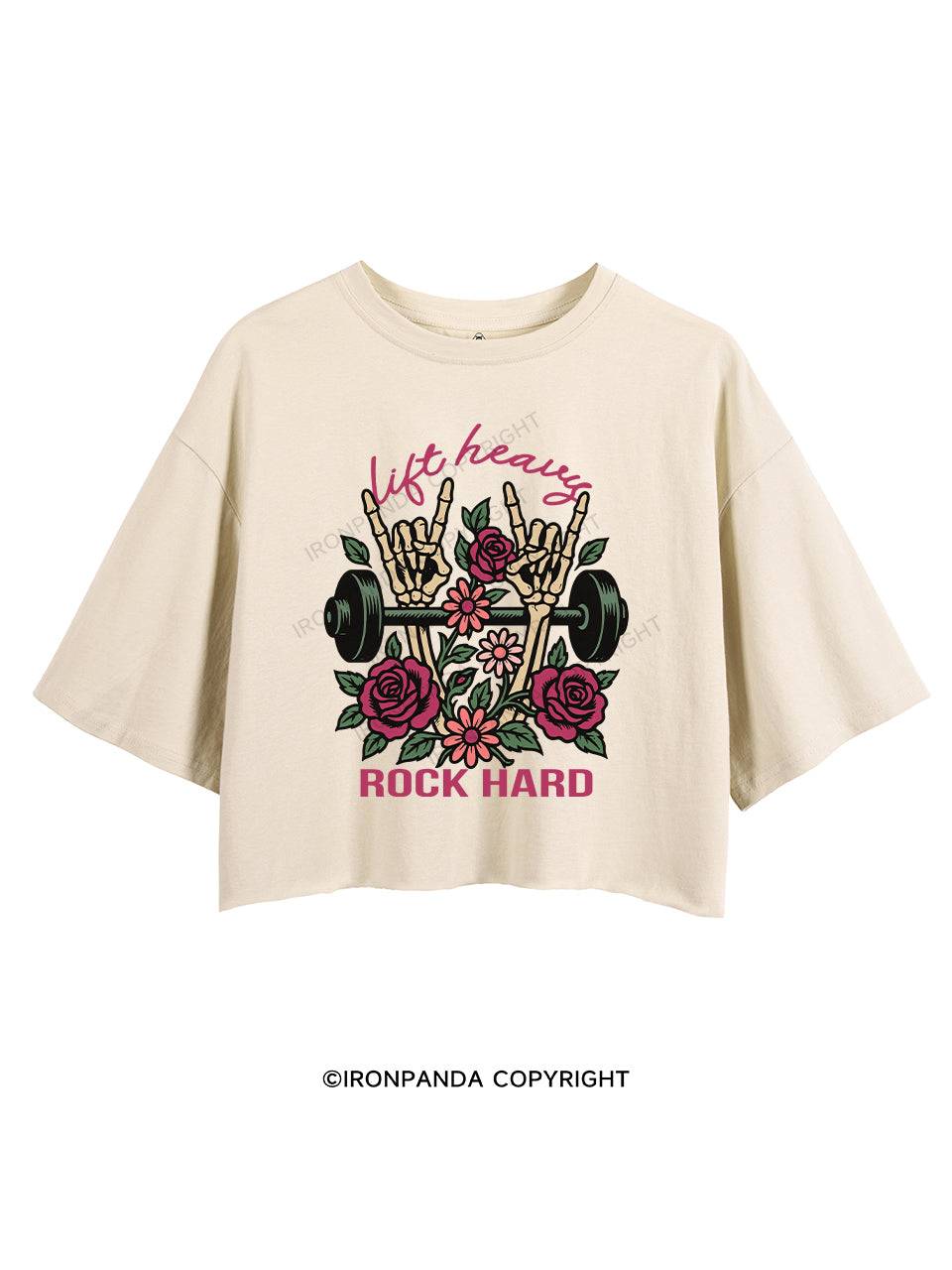 LIFT HEAVY ROCK HARD CROP TOPS