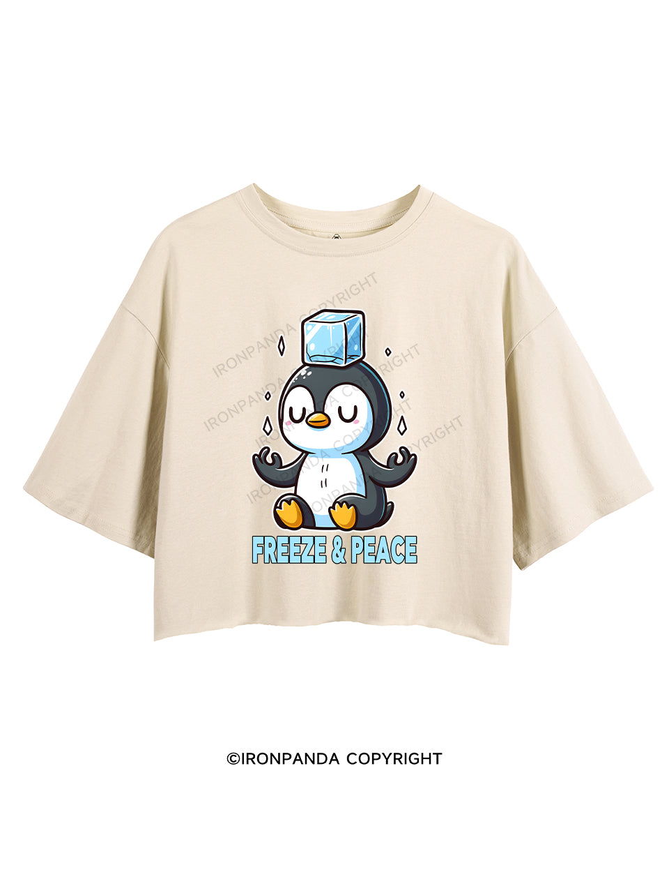 FREEZE & PEACE CROP TOPS