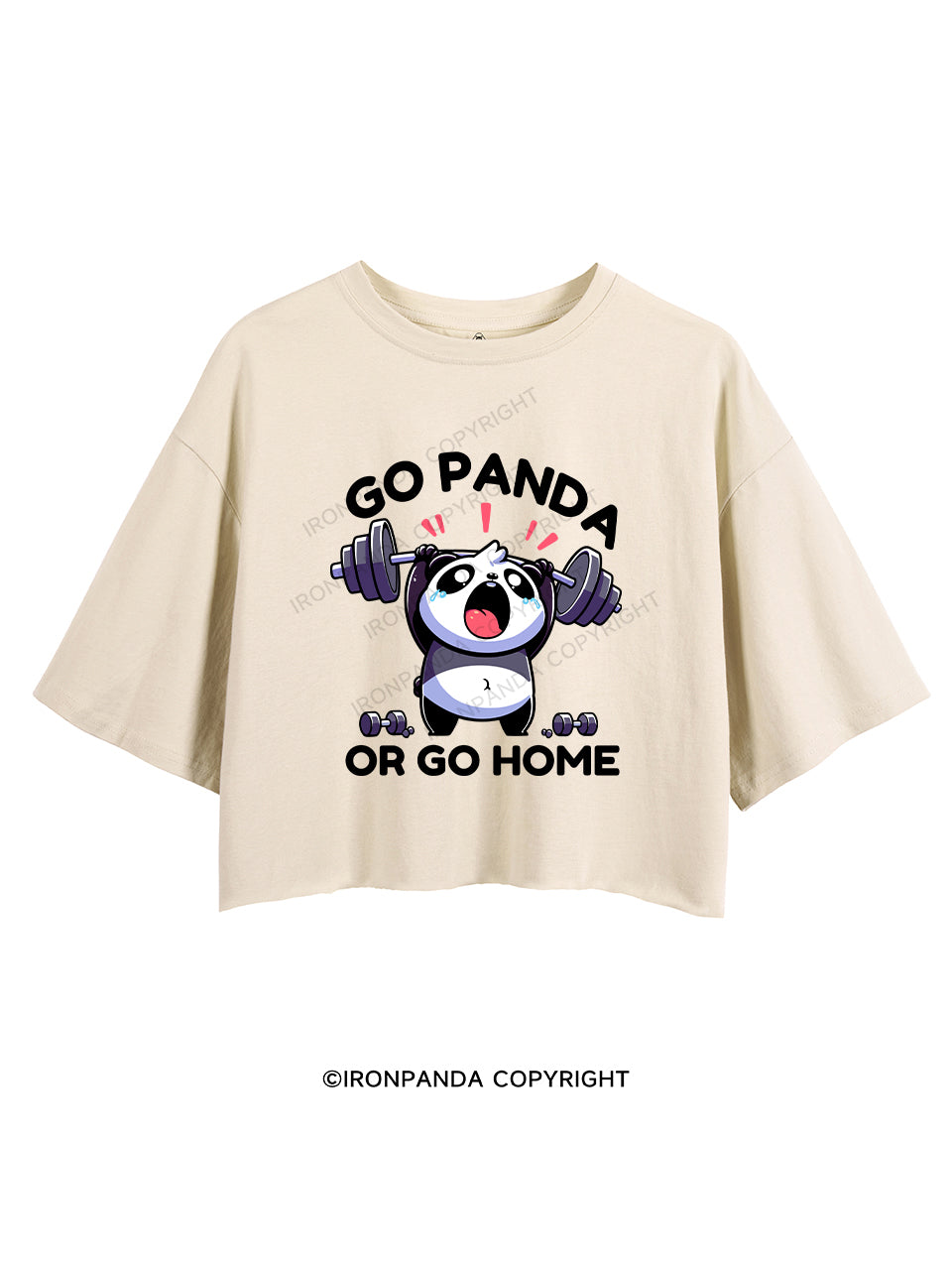 GO PANDA OR GO HOME! CROP TOPS