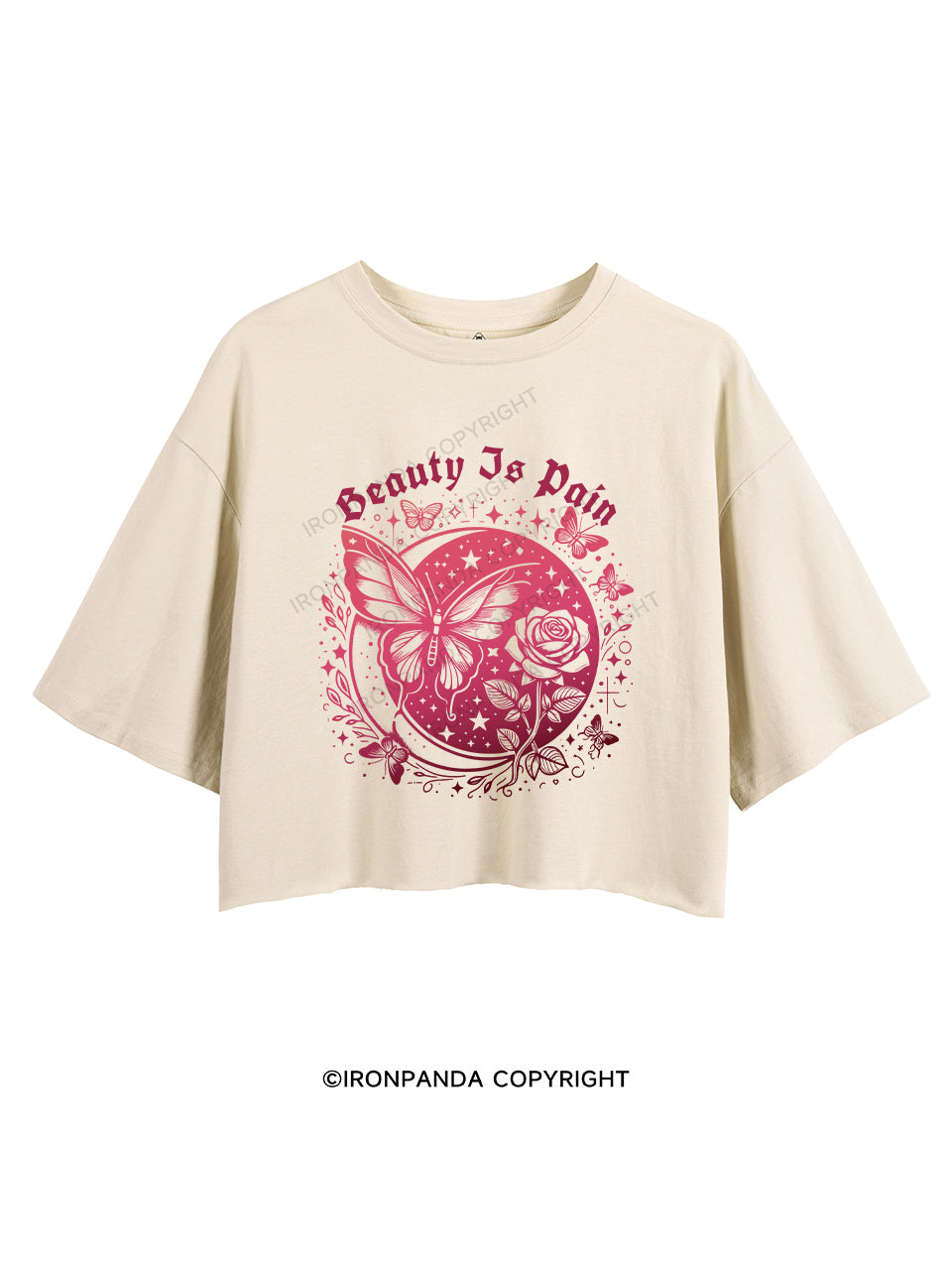 BEAUTY IS PAIN CROP TOPS