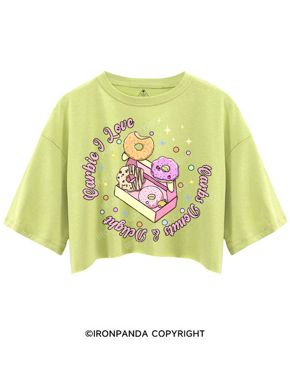 CARBIE I LOVE CARBS DONUTS & DELIGHT CROP TOPS