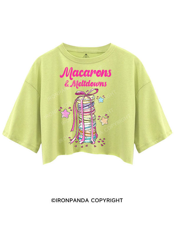 MACARONS & MELTDOWNS CROP TOPS