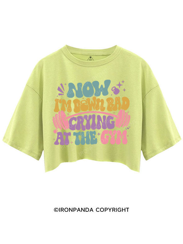 NOW I'M DOWN BAD CRYING AT THE GYM CROP TOPS
