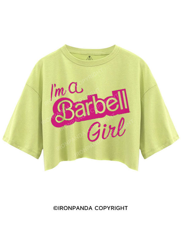 I'M A BARBELL GIRL CROP TOPS