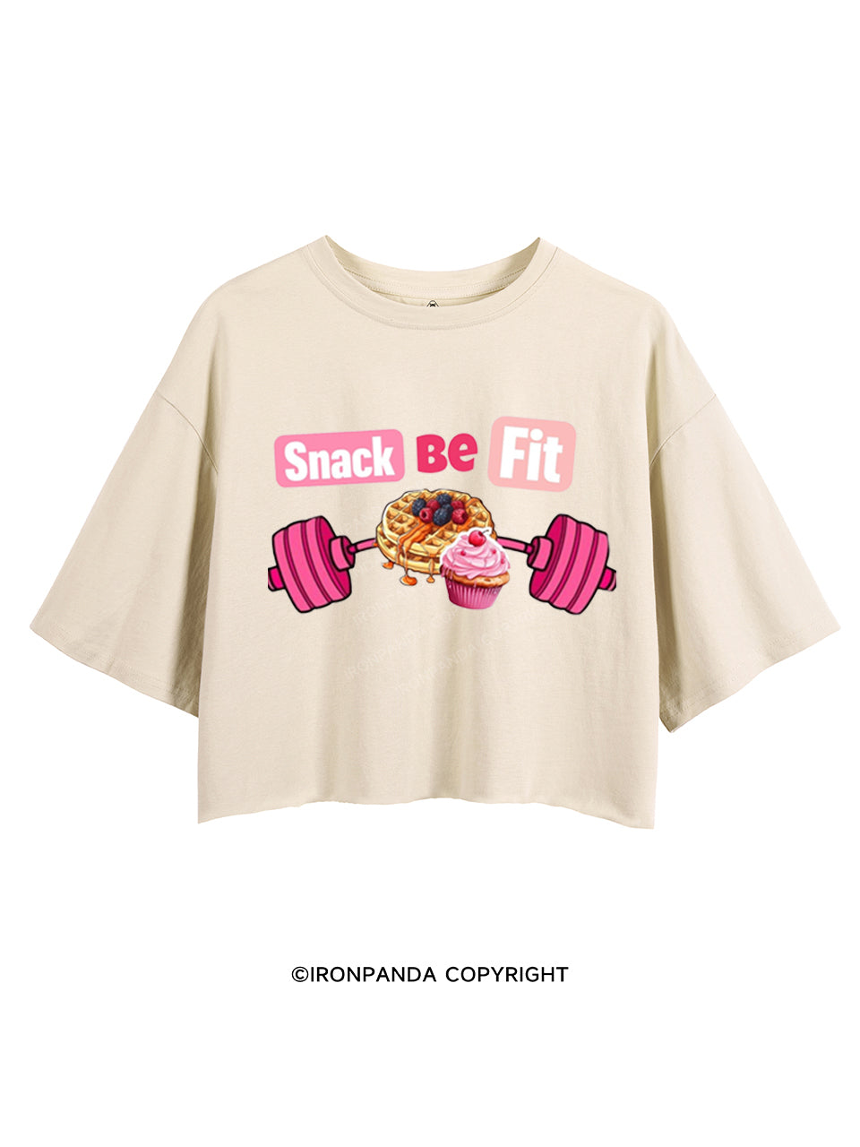 SNACK BE FIT CROP TOPS