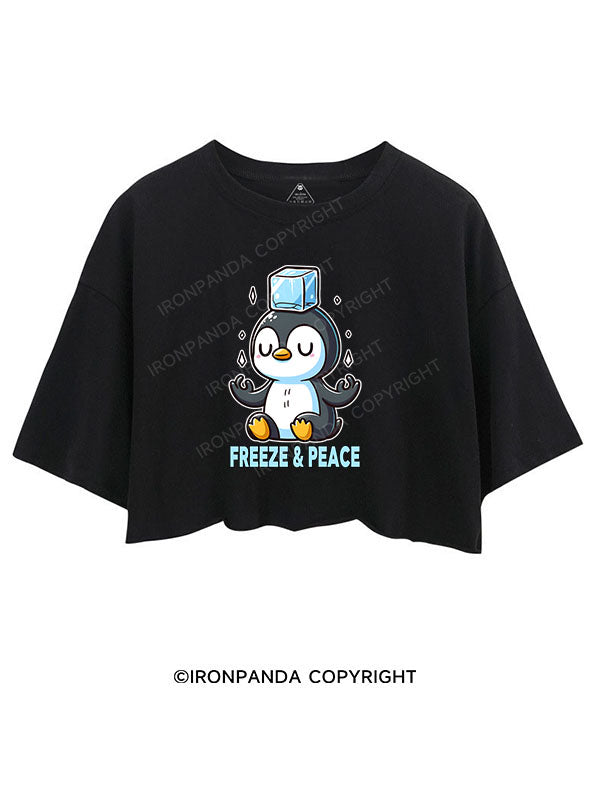FREEZE & PEACE CROP TOPS