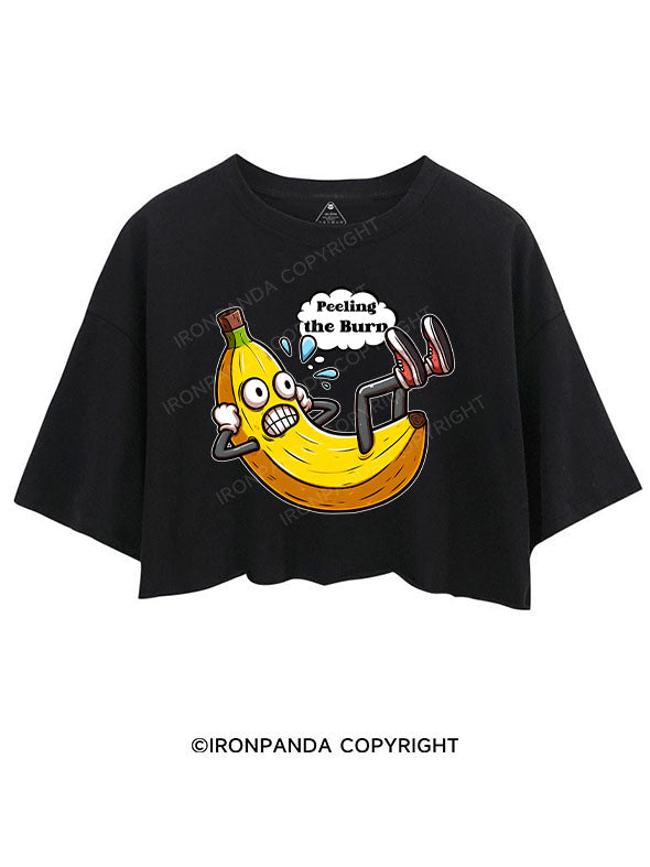 PEELING THE BURN CROP TOPS