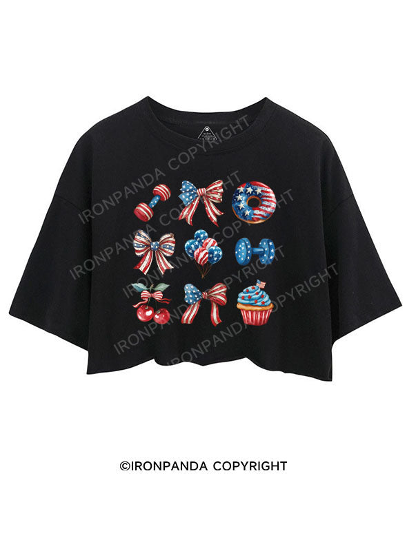 LIFT, CELEBRATE, REPEAT CROP TOPS
