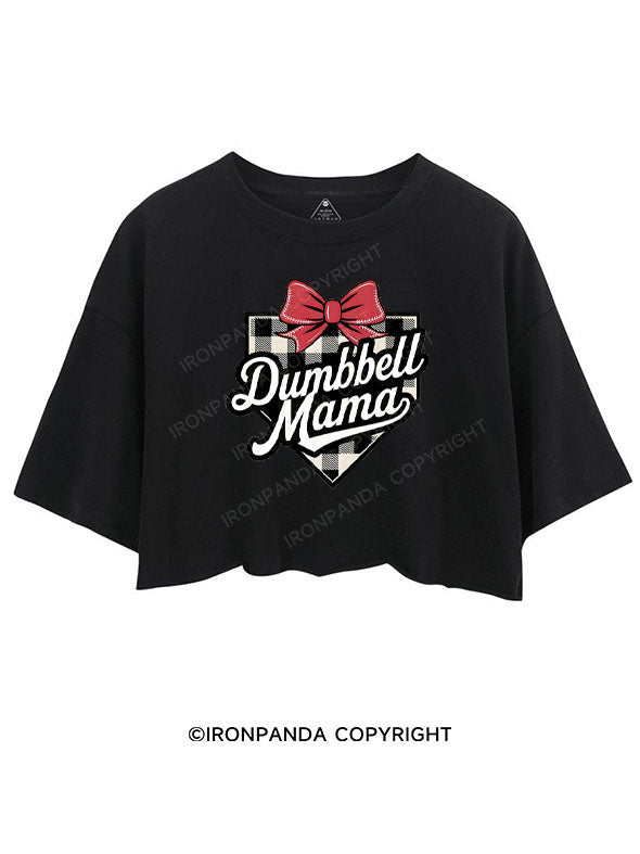 DUMBBELL MAMA CROP TOPS