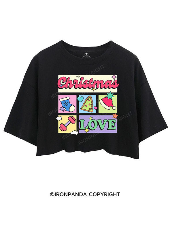 CHRISTMAS LOVE CROP TOPS