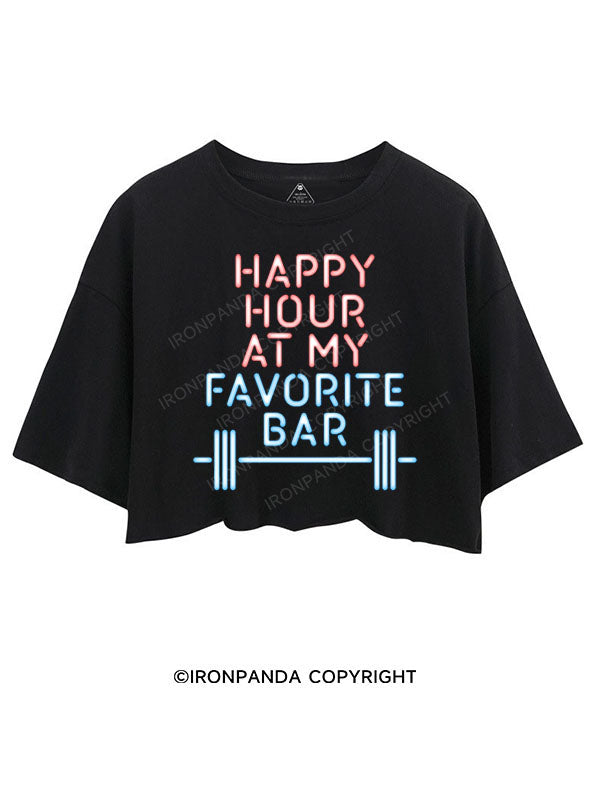 HAPPY HOUR AT MY FAVORITE BAR CROP TOPS