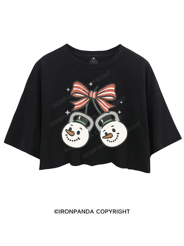 JOLLY SNOWMAN STRENGTH CROP TOPS