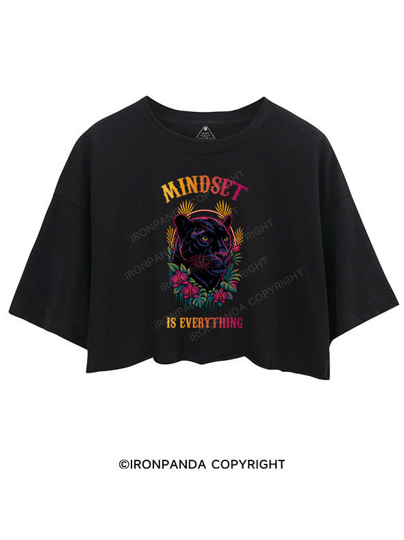 MINDSET IS EVERYTHING CROP TOPS