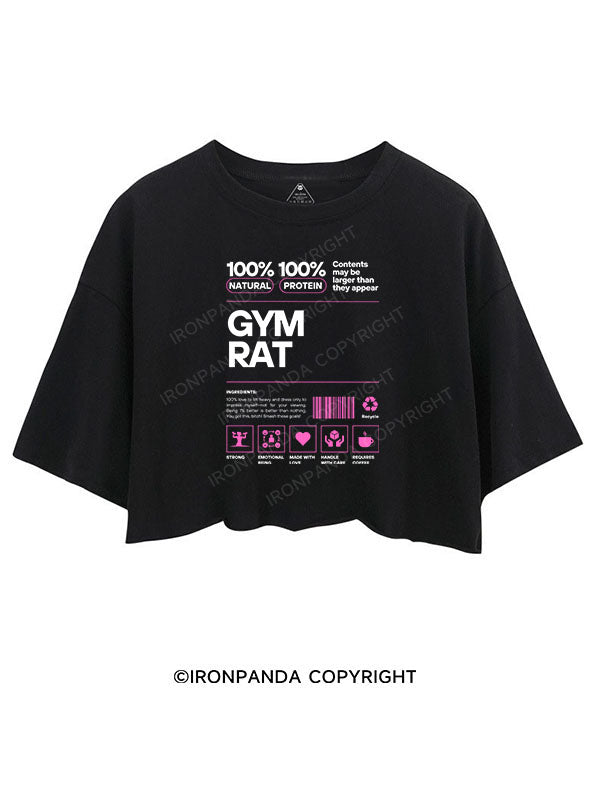 GYM RAT CROP TOPS