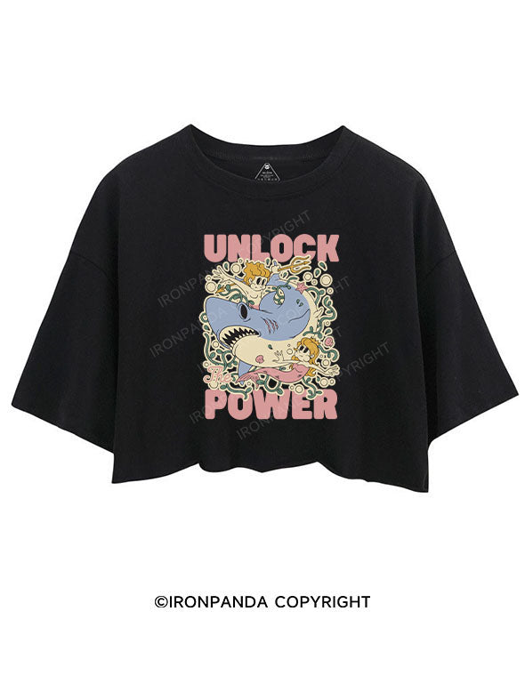 UNLOCK THE POWER CROP TOPS