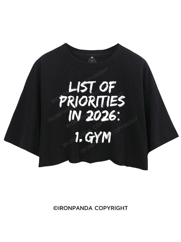 LIST OF PRIORITIES IN 2026 CROP TOPS