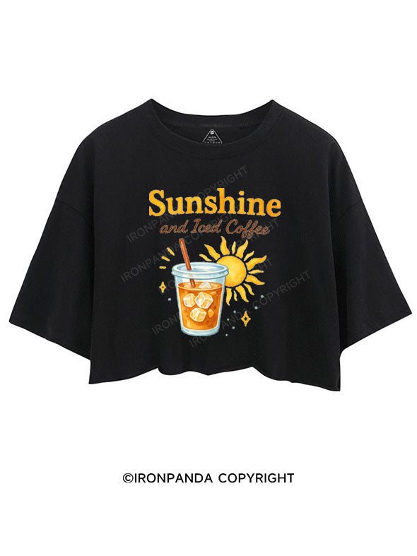 SUNSHINE AND ICED COFFEE CROP TOPS