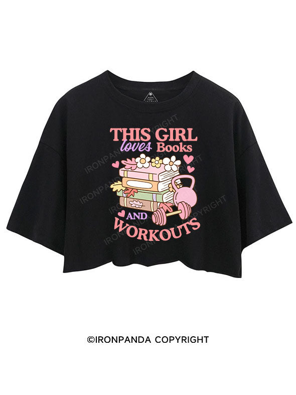 THIS GIRL LOVES BOOKS AND WORKOUTS CROP TOPS