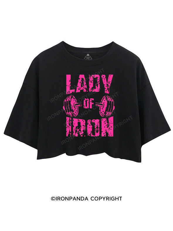 LADY OF IRON CROP TOPS