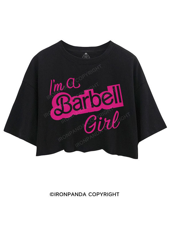 I'M A BARBELL GIRL CROP TOPS