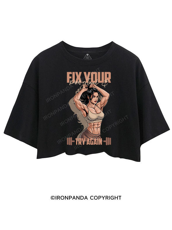 FIX YOUR PONYTAIL & TRY AGAIN CROP TOPS