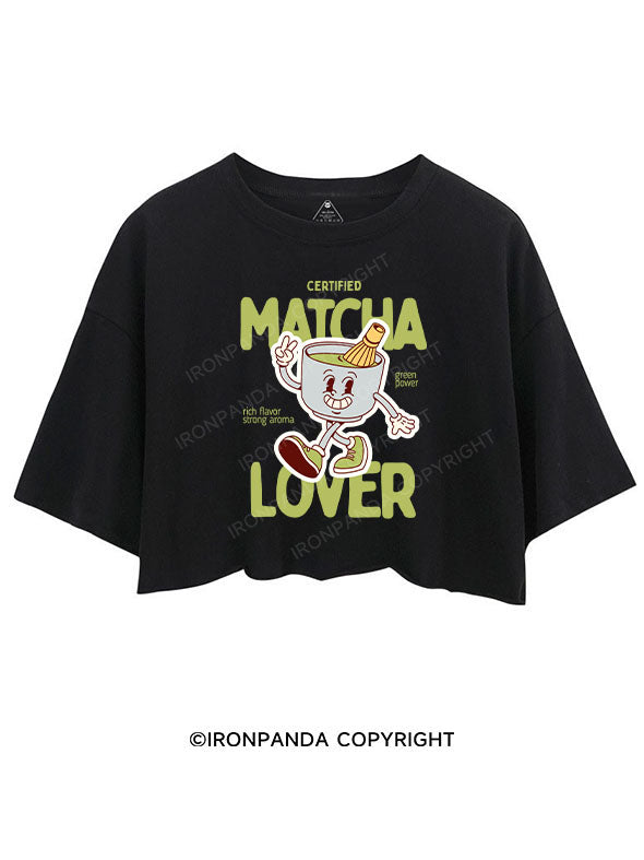 CERTIFIED MATCHA LOVER CROP TOPS