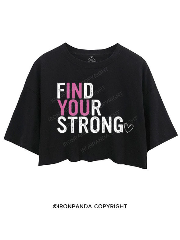 FIND YOUR STRONG CROP TOPS