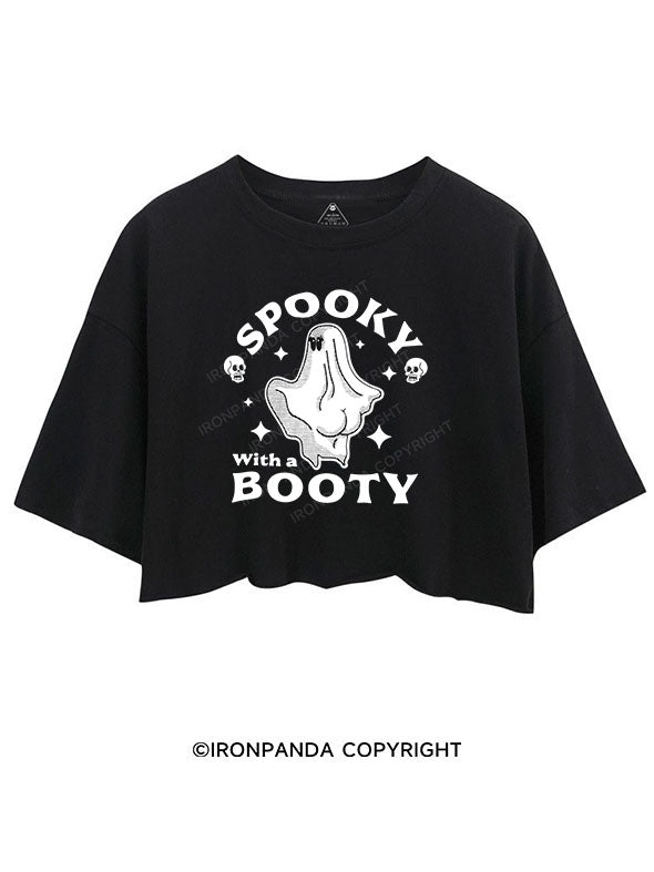 SPOOKY WITH A BOOTY CROP TOPS