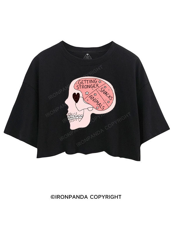 GETTING STRONGER CROP TOPS