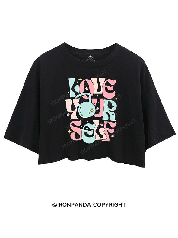LOVE YOURSELF CROP TOPS