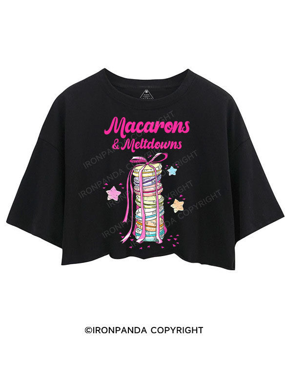 MACARONS & MELTDOWNS CROP TOPS