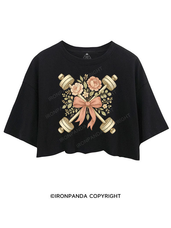 FLORAL STRENGTH CROP TOPS