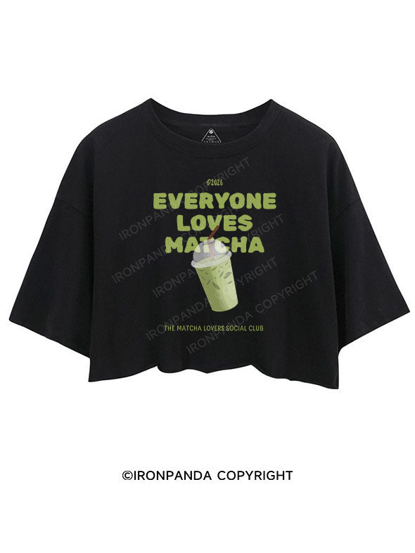EVERYONE LOVES MATCHA CROP TOPS