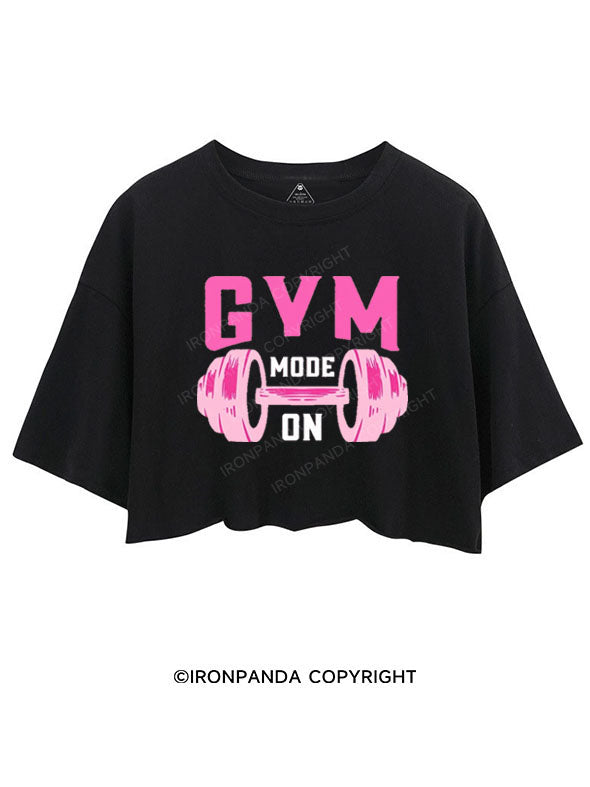 GYM MODE ON CROP TOPS