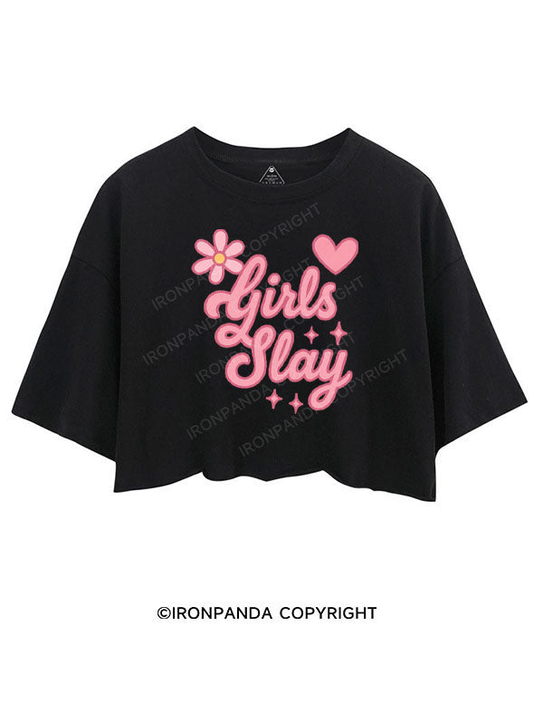 GIRLS SLAY CROP TOPS