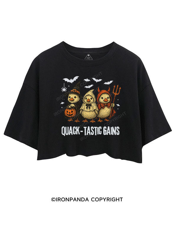 QUACK-TASTIC GAINS CROP TOPS