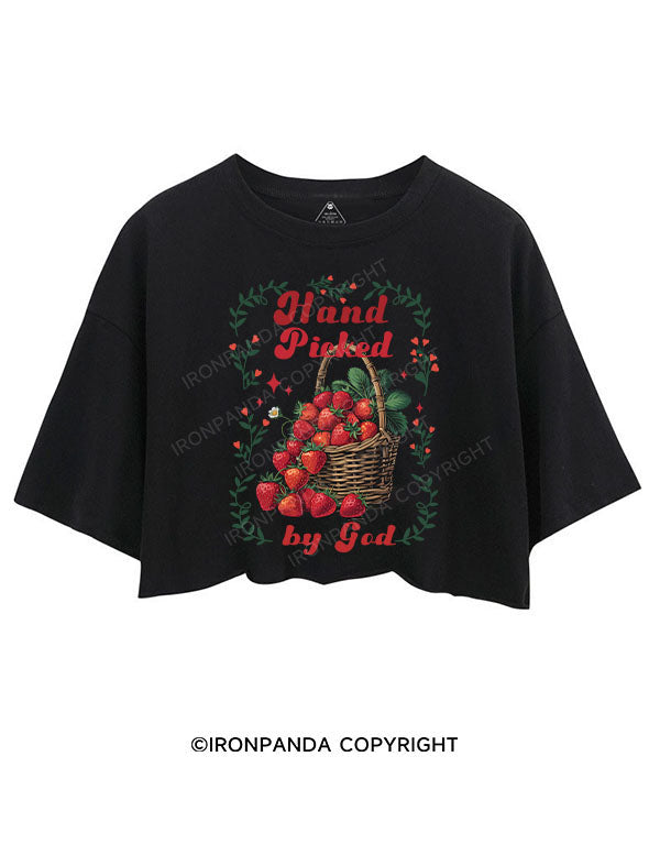 HAND PICKED BY GOD CROP TOPS