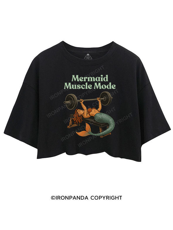 MERMAID MUSCLE MODE CROP TOPS