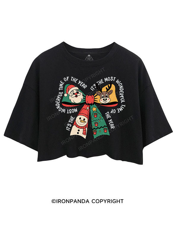IT'S THE MOST WONDERFUL TIME OF THE YEAR CROP TOPS