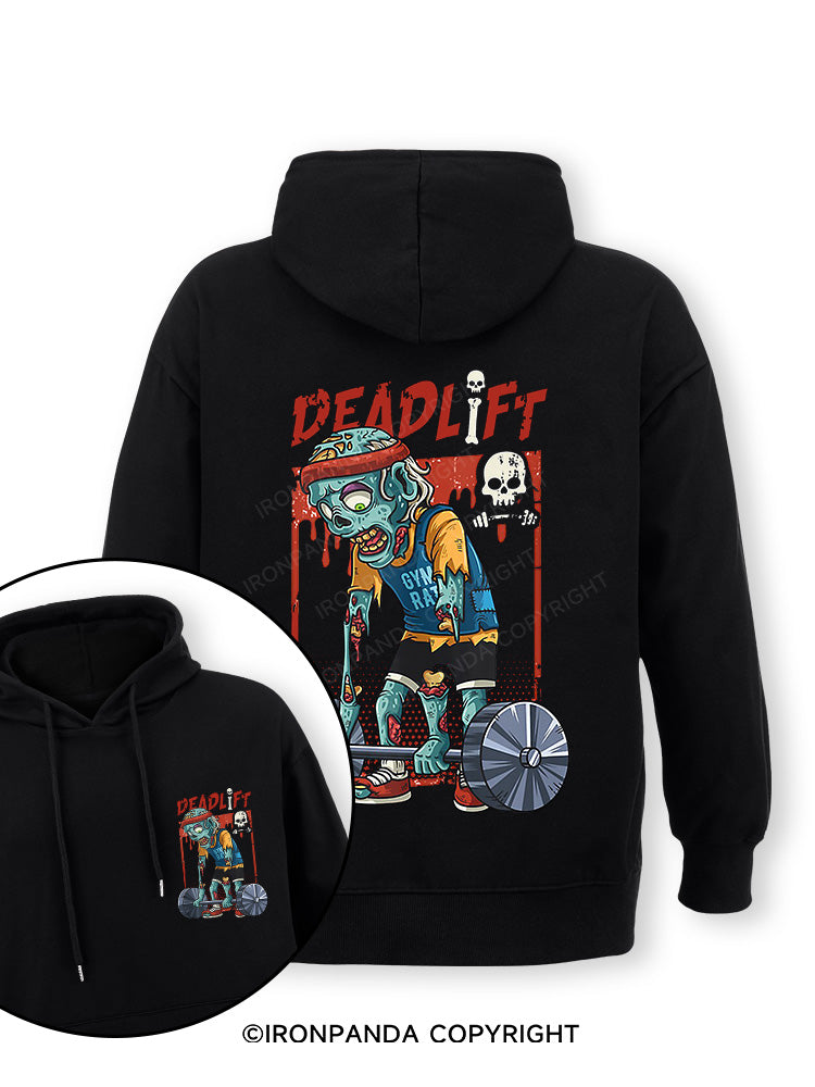 deadlift zombie Double-Sided Printed Classic Gym Hoodie